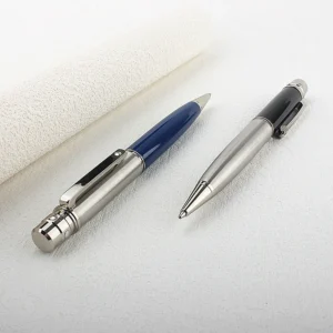 قلم معدني دوار عتيق أنيق بحبر أزرق ناعم للكتابة بتصميم مكتبي عالي الجودة مع حامل قلم - AliExpress 21