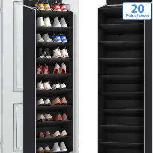 رف أحذية معلق بطبقات كبيرة فوق الباب مع جيوب عميقة لحل تخزين باب الباب - AliExpress 15