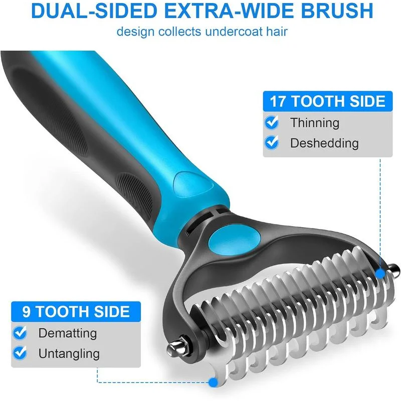 2-in-1 Pet Hair Removal Brush for All Types of Dogs and Cats - Image 3